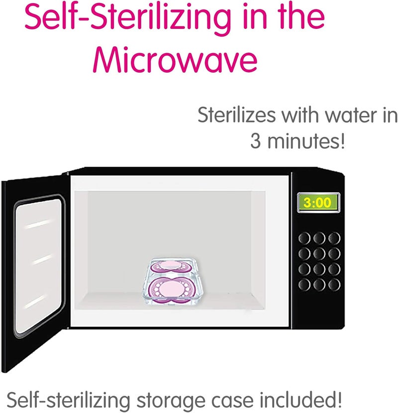 MAM Original Matte Baby Pacifiers, Binky for 16+ Months, BPA-Free Silicone, Easy to Clean, Best for Breastfed Babies, Developed with Medical Experts, 2 Count Binkies with Sterilizer Case - Image 5