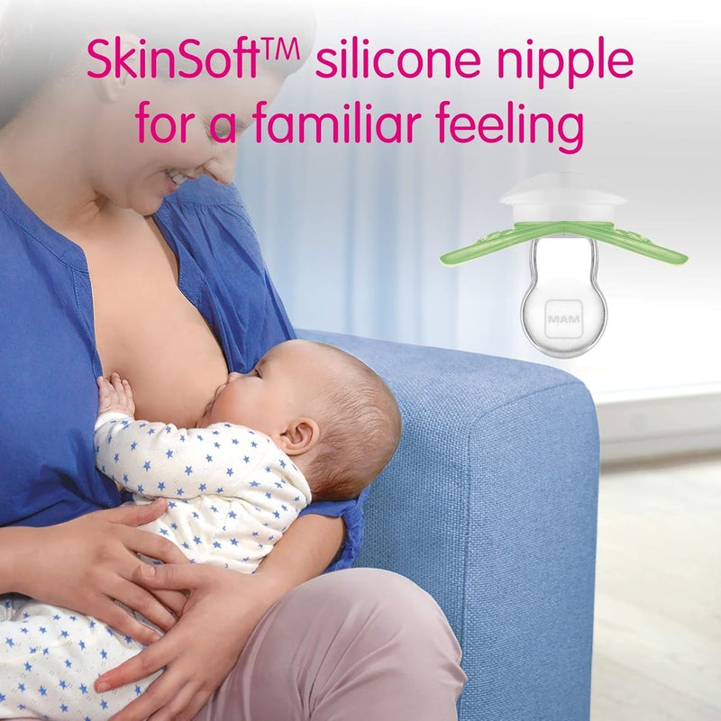 MAM Original Matte Baby Pacifiers, Binky for 16+ Months, BPA-Free Silicone, Easy to Clean, Best for Breastfed Babies, Developed with Medical Experts, 2 Count Binkies with Sterilizer Case - Image 4