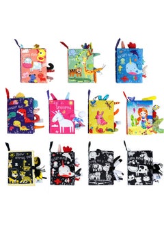 Generic Baby Toys Three-dimensional Cloth Book Tear Not To Rot Early Teaching Washable Children Children Children Enlightenment Baby Paper Book-Color:Black And White Red Ocean  - Image 2