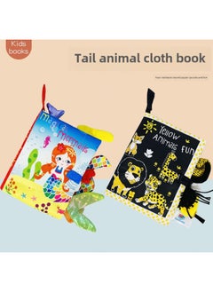 Generic Baby Toys Three-dimensional Cloth Book Tear Not To Rot Early Teaching Washable Children Children Children Enlightenment Baby Paper Book-Color:Black And White Red Ocean  - Image 4