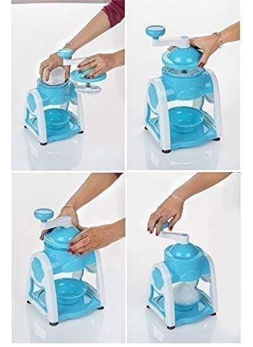 VIDORA VIDORA Manual Ice Gola Maker Ice Crusher Slush Grinder Machine Ice Snow Maker Shikanji ice Maker Portable Gola Maker with 6 Pcs Sticks 3 Bowl Baraf ka Gola Banane wali Machine  - Image 2