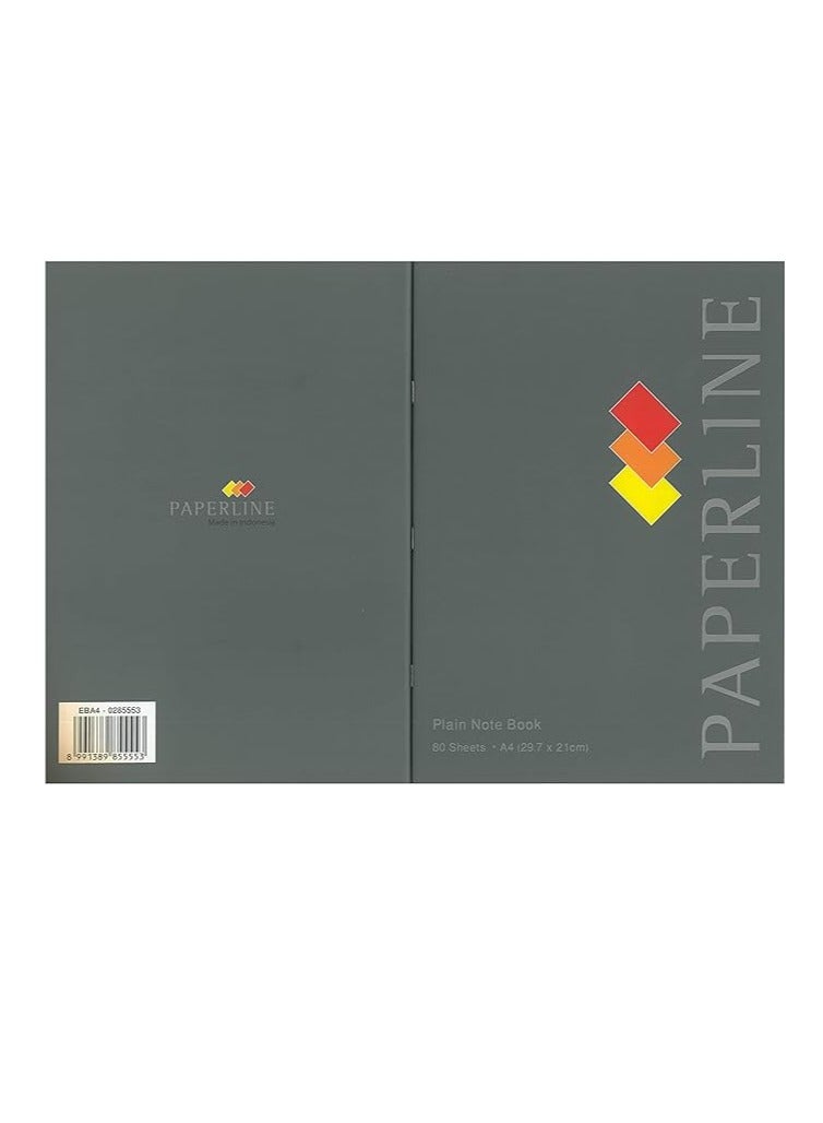 PAPERLINE PLAIN NOTE BOOK 80 SHEETS PACK OF 2 - Image 2