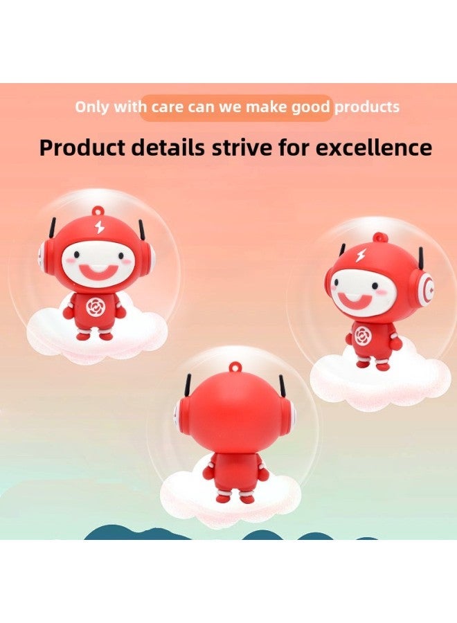 PVC Soft Rubber Cartoon Creative Doll U Disk Custom Shaped Personalized Cute Gift Custom-Color:White-Capacity:128GB  - Image 2