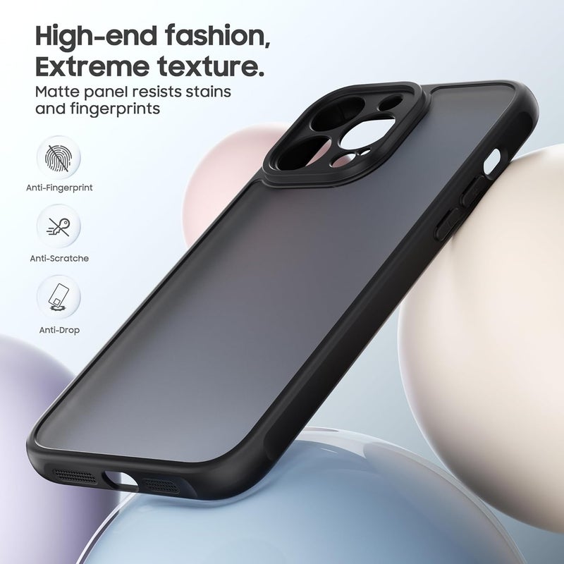 Demark Matte Case for iPhone 14 Pro,Frosted Translucent Back Phone Cover,Shockproof Drop Protection Cover for iPhone 14 Pro Case (iphone 14 Pro) - Image 3