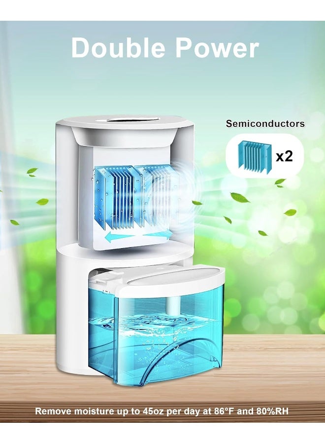 Dehumidifier, Mini Electric Dehumidifier 2000ml Portable Mini Ultra Quiet Air Dehumidifier - Image 3