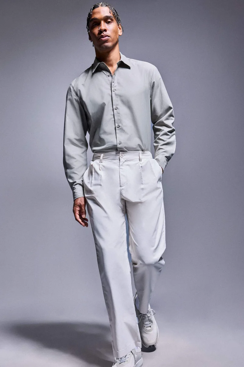 Relax Fit Beige Trousers