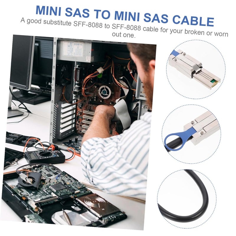 Mini SAS Sff-8088 26 Pin Data Cable 0.5 Meter Internal High-Speed Transmission Cord for Server Storage Systems and Disk Array Controllers - Image 3