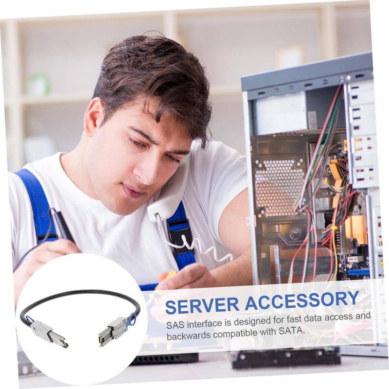 Mini SAS Sff-8088 26 Pin Data Cable 0.5 Meter Internal High-Speed Transmission Cord for Server Storage Systems and Disk Array Controllers - Image 4