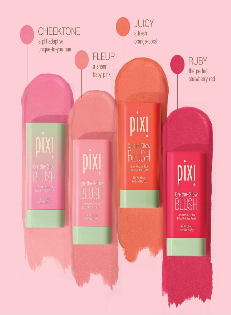 Pixie Pixi On-the-Glow Blush Tinted Moisture Stick – Shade: Juicy – 19g  - Image 3