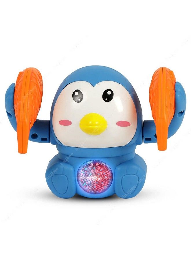 BAYBEE Tumbling Penguin Musical Toys For Baby Kids Crawling Toys With 360°Spinning & Rolling Music Light Sensor Control Dancing Penguin Sound Toy Tumbling Penguin Baby Toys 6 12 Months Boy Girl - Image 1