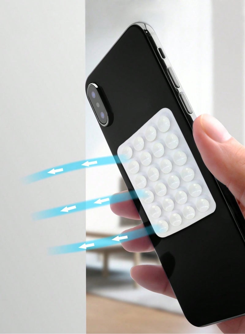 Digipace 6pcs Silicone Suction Cup Phone Holder, Strong Suction Cups, Suitable for Bathroom, Mirror, Hands-free, Selfie, Video - Image 2