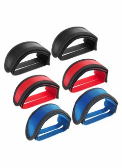 SYOSI Bicycle Pedal Straps, Bicycle Foot Straps Bicycle Adhesive Pedal Toe Straps 3 Pairs  - Image 1