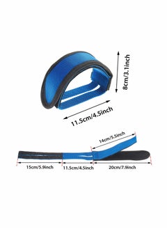 SYOSI Bicycle Pedal Straps, Bicycle Foot Straps Bicycle Adhesive Pedal Toe Straps 3 Pairs  - Image 2