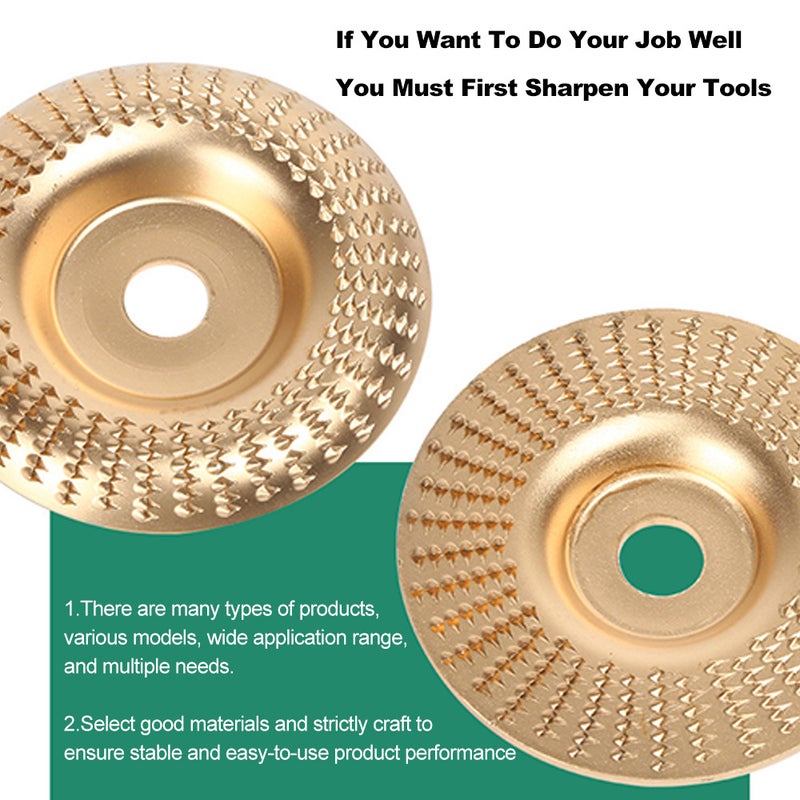 4Inch Woodworking Angle Grinder Molding Wheel - High-Carbon Steel Wood Shaping Disc, Stump Grinder Angle Grinder Wood Carving Disc for Woodworking Cutting, Grinding and Shaping - Image 4