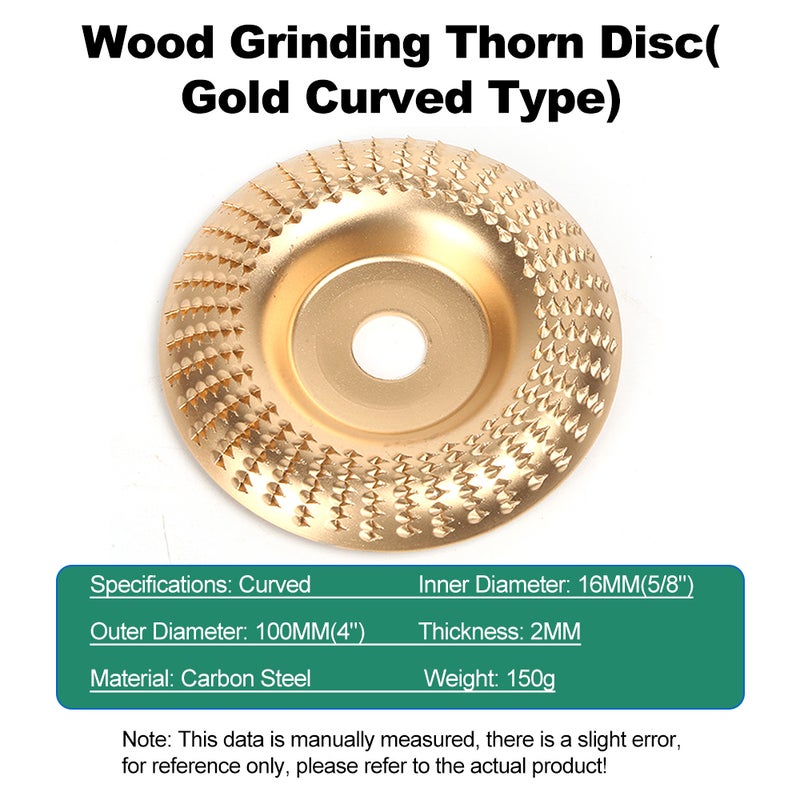 4Inch Woodworking Angle Grinder Molding Wheel - High-Carbon Steel Wood Shaping Disc, Stump Grinder Angle Grinder Wood Carving Disc for Woodworking Cutting, Grinding and Shaping - Image 2