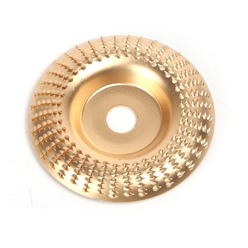 4Inch Woodworking Angle Grinder Molding Wheel - High-Carbon Steel Wood Shaping Disc, Stump Grinder Angle Grinder Wood Carving Disc for Woodworking Cutting, Grinding and Shaping - Image 1