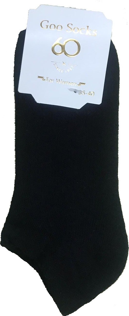 Goo Socks 3 Pairs of Black Color Booties Socks 