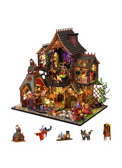 Flever Flever Dollhouse Miniature DIY House Kit Creative Room with Furniture for Romantic Artwork Gift (Magic Forest)  - Image 1
