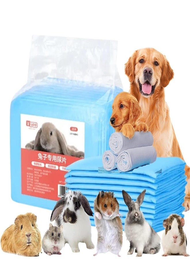 VAYINATO® 20 Pcs - (45CM*33CM) Disposable Pee Pads, Super Absorbent Diaper, Pet Toilet/Potty Training Pads for Rabbit, Guinea Pigs, Hedgehog, Hamsters,Dogs,Birds and Other Small Pets by Petzlifeworld - Image 1