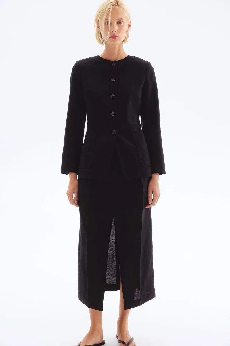 H&M Linen-blend blazer