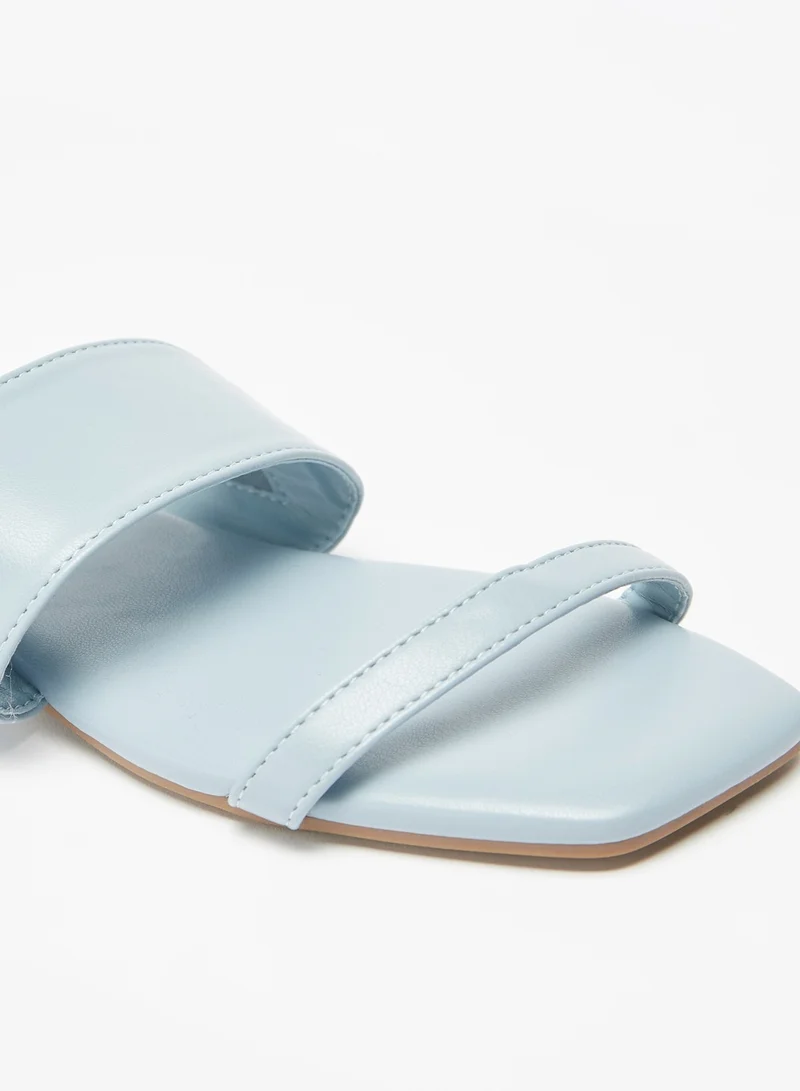 Flora Bella By Shoexpress Solid Slip-On Sandals