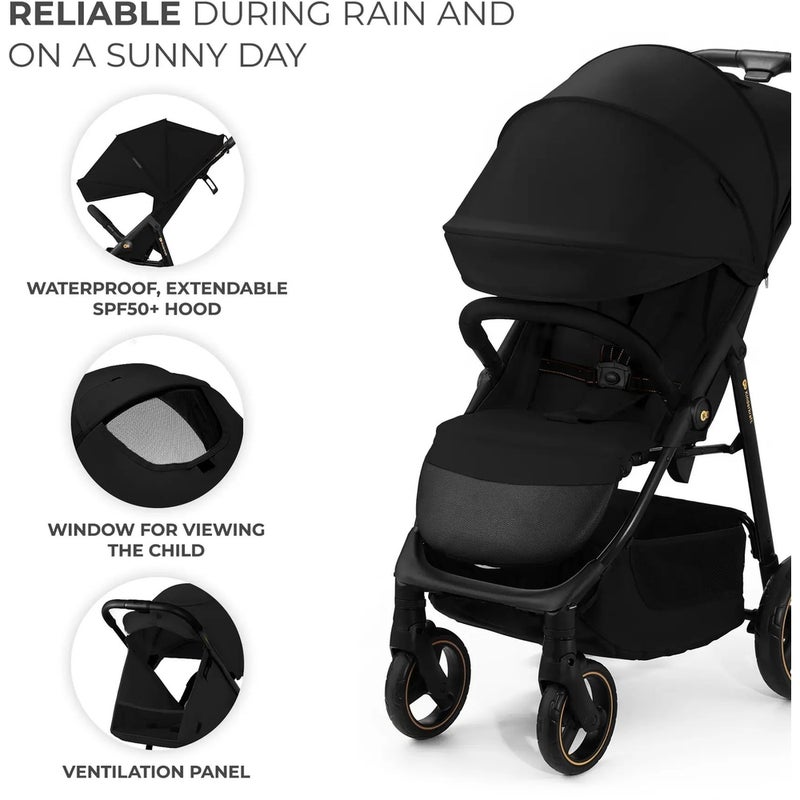 Kinderkraft - Trig 3 Sport Stroller - Onyx Black - 24868 - Image 5