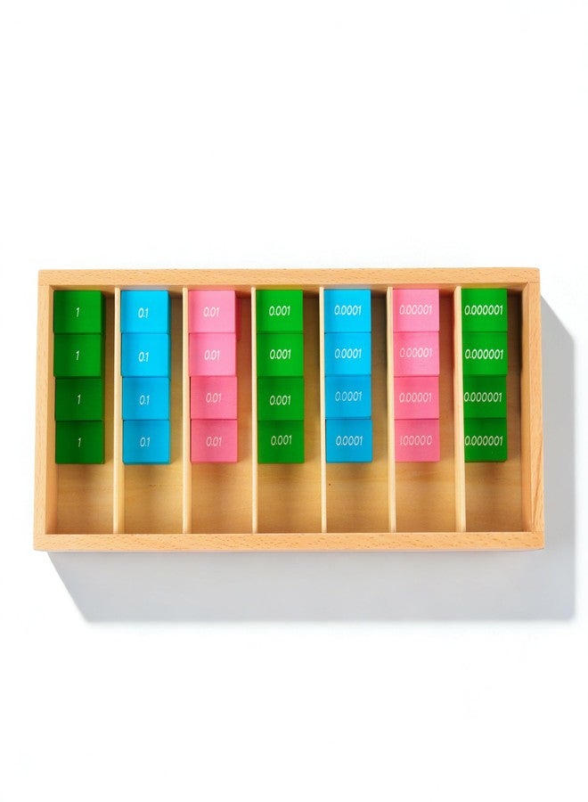 penepico Premium Montessori Decimal Stamp Game,Beechwood Stamp Game Decimal Tiles, 7 Place Value Sets 140 Tiles, Decimal System Operations for Addition Subtraction Multiplication,Homeschool Math Kids Ages 6-9 - Image 4