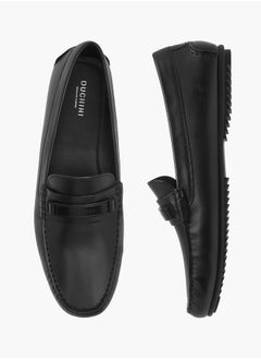 DUCHINI Mens Solid Slip-On Moccasins  - Image 2