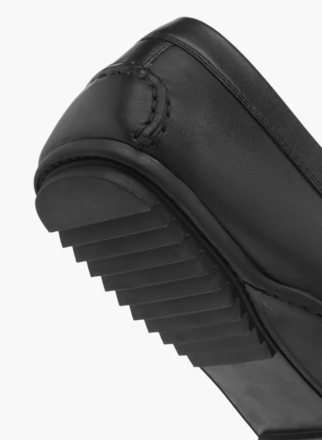 DUCHINI Mens Solid Slip-On Moccasins