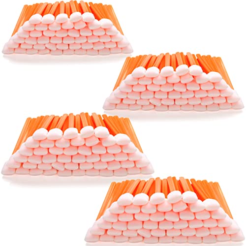 AAwipes Foam Cleaning Swab Sticks (200 pcs Large Rectangular Foam Tips, 5.25", Orange) Cleanroom Cleaning Swab Sponge Stick for Inkjet Printer, Optical Instruments - Image 1
