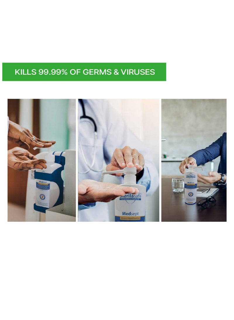 MedSept Advanced Hand Sanitizer Refreshing gel 70% with Vitamin Egeneral 1000 ml