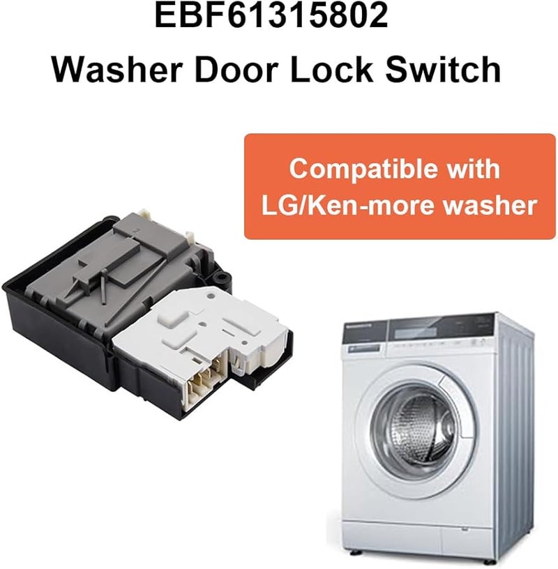 LG Washer Door Lock Switch Replacement Fixes DE1 DE2 Error Latching Leaks Power Problems - Image 4