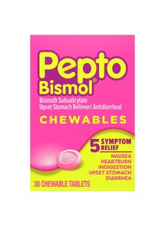 Pepto Bismol Peptobismol Chewable Tablets 30 Ct  - Image 1