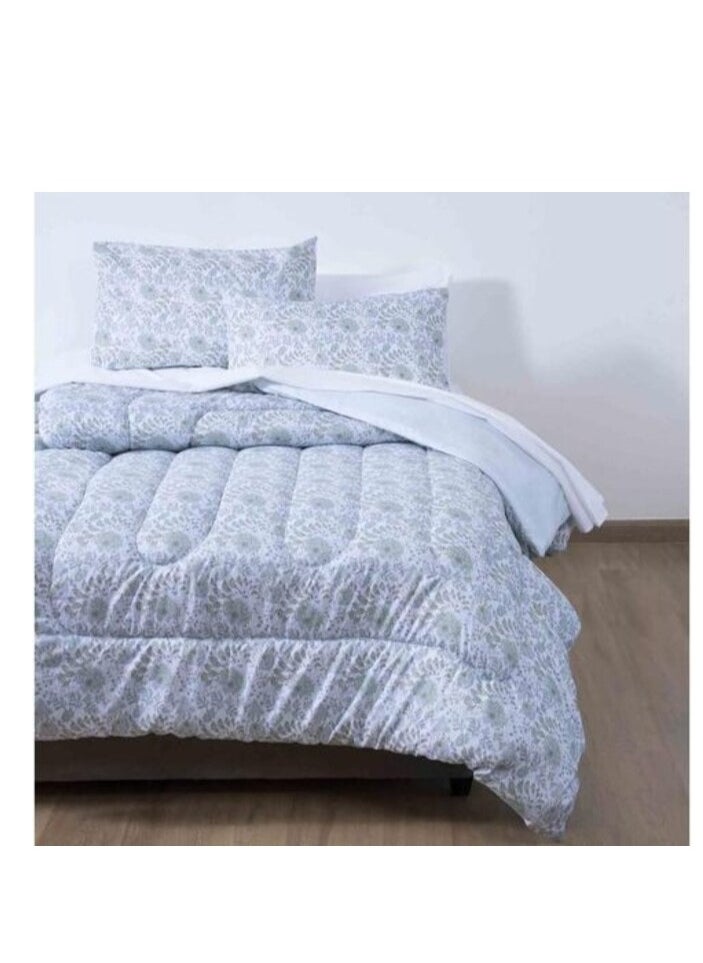 Pan Home PAN Home Garden 3-Piece Comforter Set 240x260cm - Light Blue 