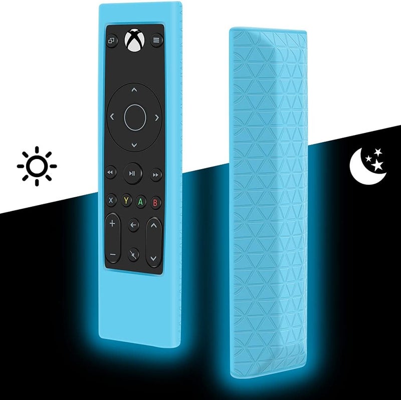 Oyrlize Silicone Protective Case for PDP Gaming Remote Control: Xbox Series X|S Xbox One, Xbox,Shockproof Remote Case Holder Skin Proetector for PDP Xbox One Remote Battery Back Covers Case-Glowblue - Image 1