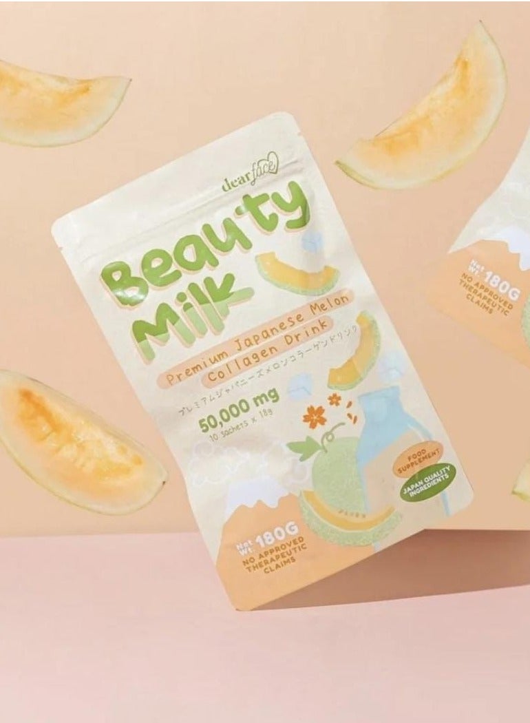 dear face Beauty Milk Premium Japanese Melon Collagen Drink - Image 3