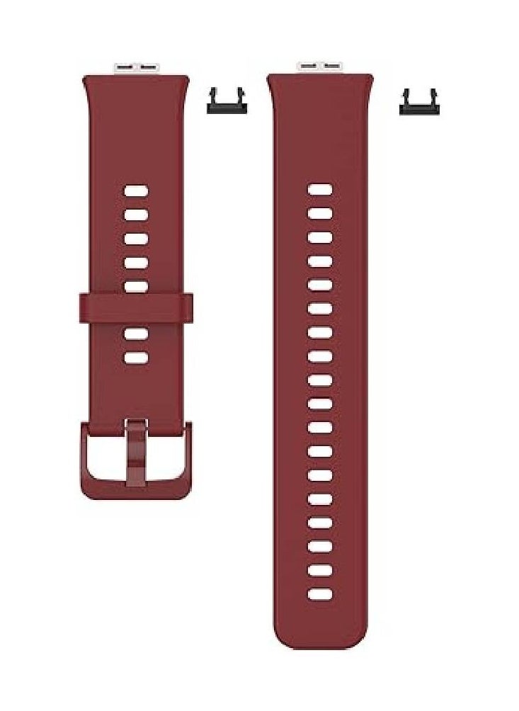 Soft Silicone Replacement Strap For Huawei Watch Fit Wine Red