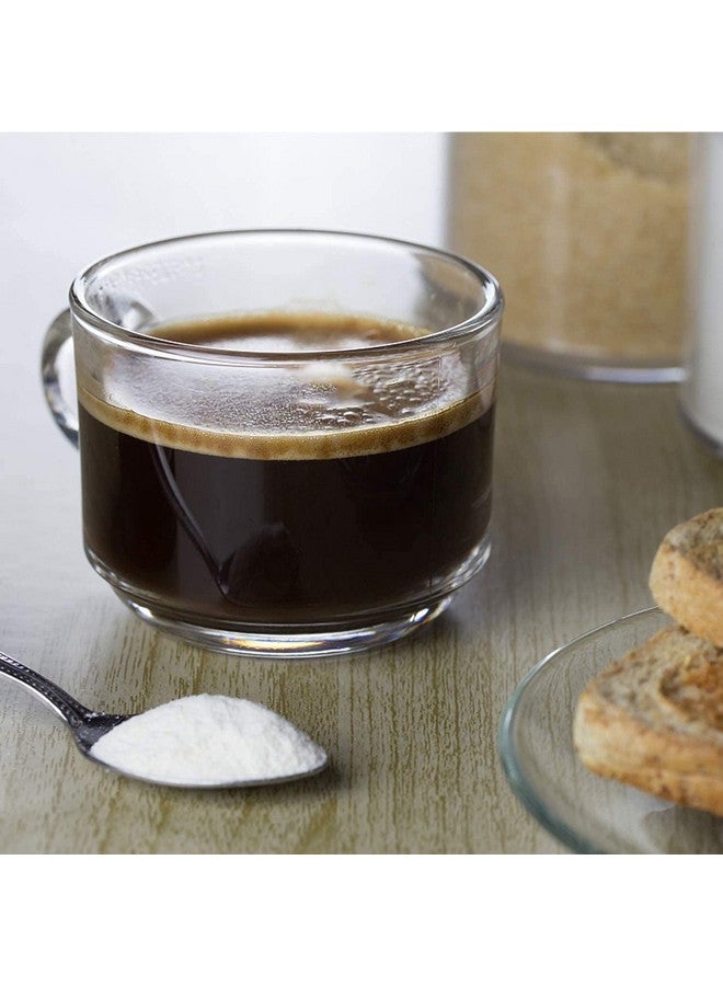 VILON Italian Premium Glass Tea Cup Set | Coffee Mugs with Handle Transparent Drinking Cup for Milk, Cappuccino, Hot Chocolate & Cold Beverages | 210ml | Set of 6 (Plain Teacup 180MLC) - Image 2