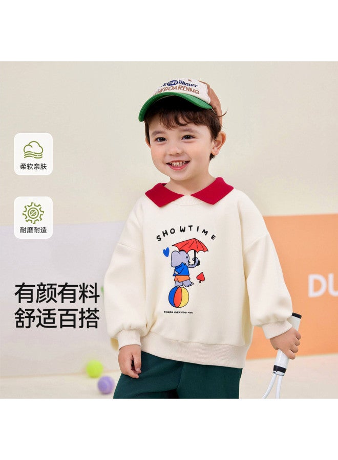 Doodle Home baby Hoodie - Autumn Polo Shirt For Boys, Stylish Girls' Fall Outfit, Children's Collared Top - Image 2