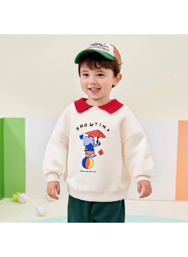 Doodle Home baby Hoodie - Autumn Polo Shirt For Boys, Stylish Girls' Fall Outfit, Children's Collared Top - Image 4