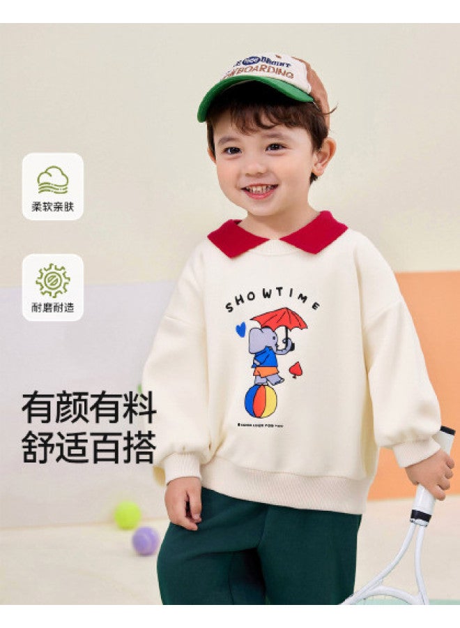Doodle Home baby Hoodie - Autumn Polo Shirt For Boys, Stylish Girls' Fall Outfit, Children's Collared Top - Image 1