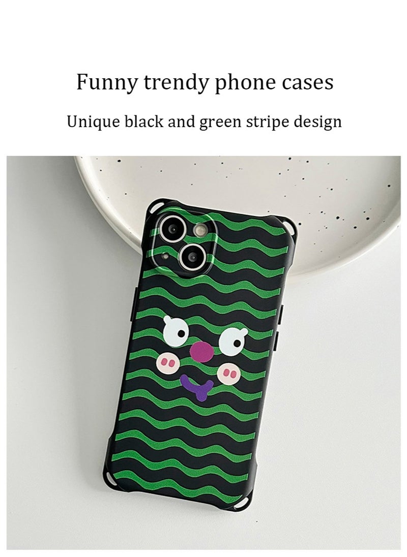 X-level iPhone 15 Plus Case with Strap Crossbody Cover Neck Cord Lanyard Soft Silicone Shell Adjustable Wrist Tether Safety Straps Mobile Phone Accessories for Apple iPhone 15 Plus(2023)(Black/Green)  - Image 5