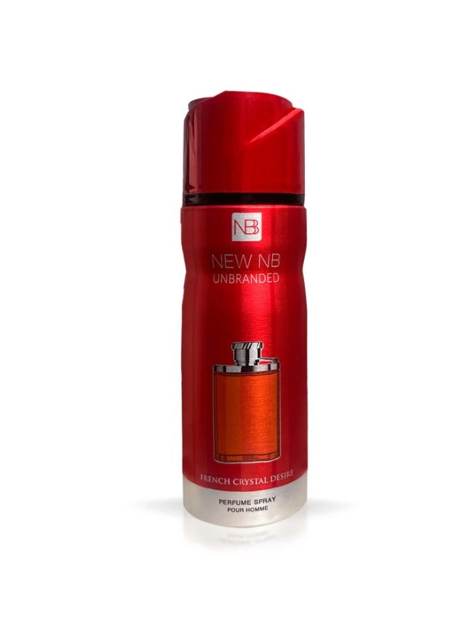 NEW NB Unbranded French Crystal Desire Deodorant Spray for Men - 200ml | Long-Lasting Freshness - Image 1