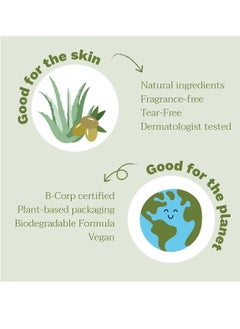 Mustela Mustela Certified Organic Cleansing Gel - Natural Hair & Body Wash with Olive Oil & Aloe Vera - For Baby, Kid & Adult - Fragrance Free, Tear Free, Vegan & Biodegradable - 13.52 fl. oz.  - Image 3