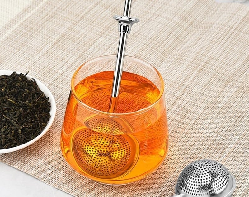 Stainless Steel Ball Strainer with Handle and Tight Mesh Design, Perfect for Herbs and Spices, Durable and Reusable for Long Time - Image 2