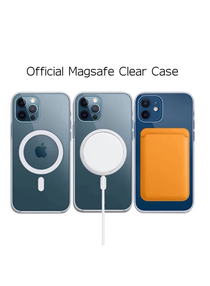 Houmt iPhone 14 Pro Max Case Non-Yellowing Compatible with MagSafe Accessories  Magnetic Cover Slim Thin Clear - Image 5