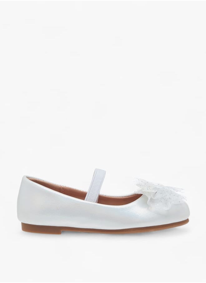 Flora Bella By Shoexpress Girls Bow Detail Ballerinas With Slip On Closure Ramadan Collection  - Image 3