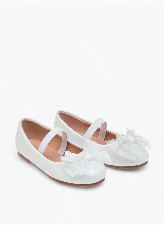Flora Bella By Shoexpress Girls Bow Detail Ballerinas With Slip On Closure Ramadan Collection  - Image 2