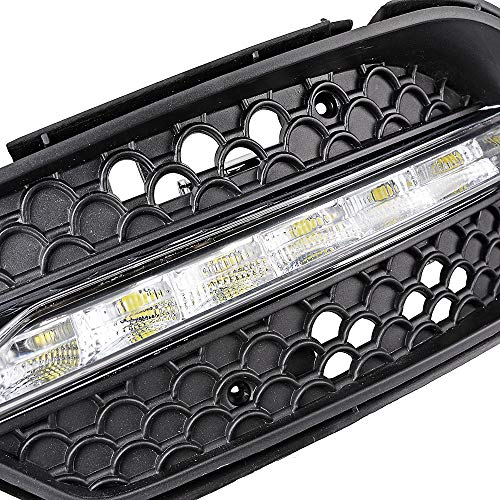 Anzio 6000K Xenon White LED Fog Lamp Daytime Running Light DRL Compatible with Benz W204 AMG Sport 08-11 - Image 4