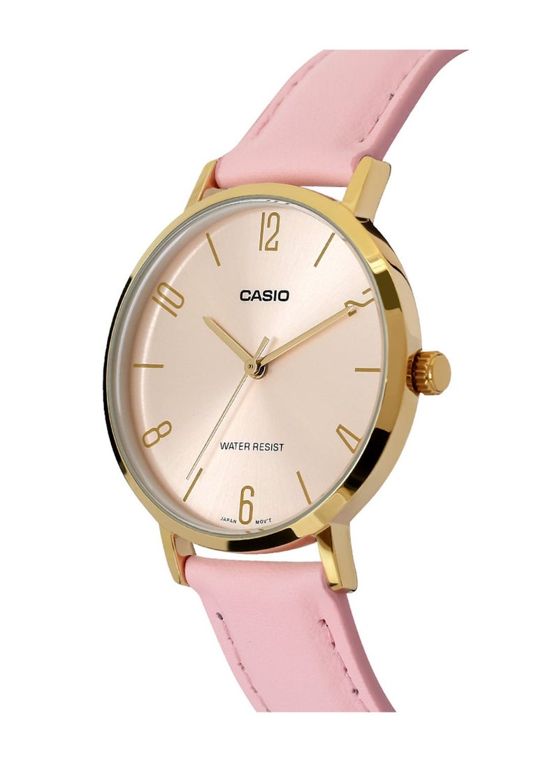 CASIO ساعة أنالوج للنساء Enticer LTP-VT01GL-4BUDF - 34 مم - وردي - Image 2